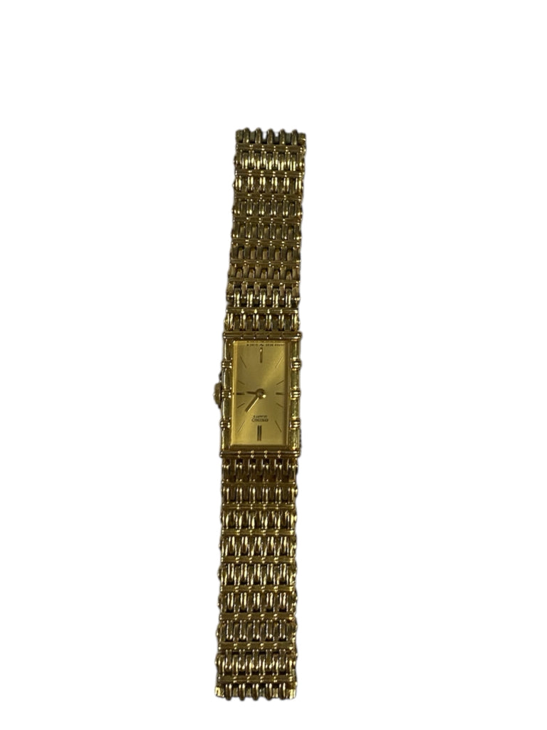 seiko ladies dress watches gold Seiko Womens Goldtone Small Thin Watch 2e20-5079 New Battery – Camilla's  Closet Consignment