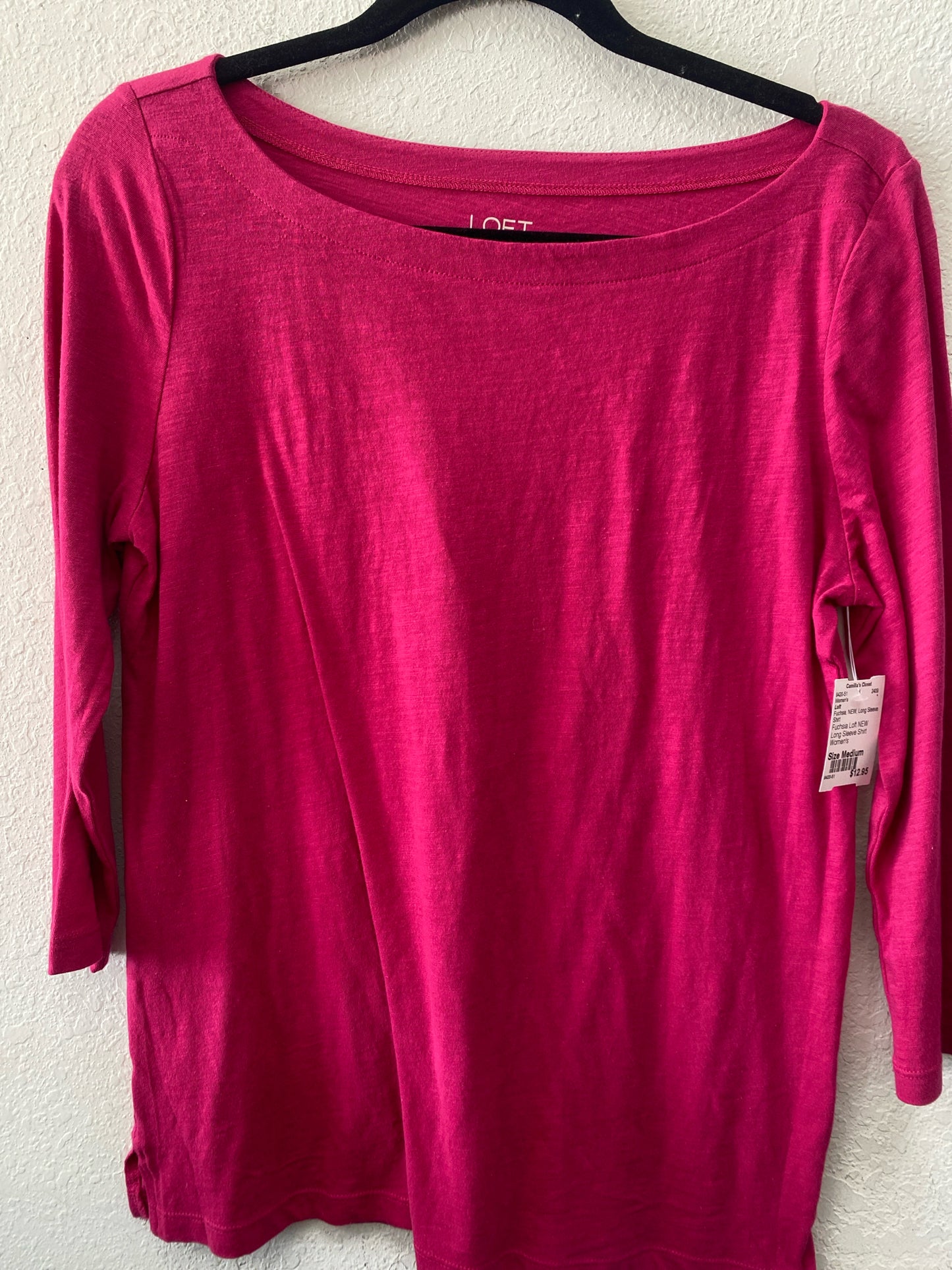 Fuchsia Loft NEW Long Sleeve Shirt Women's