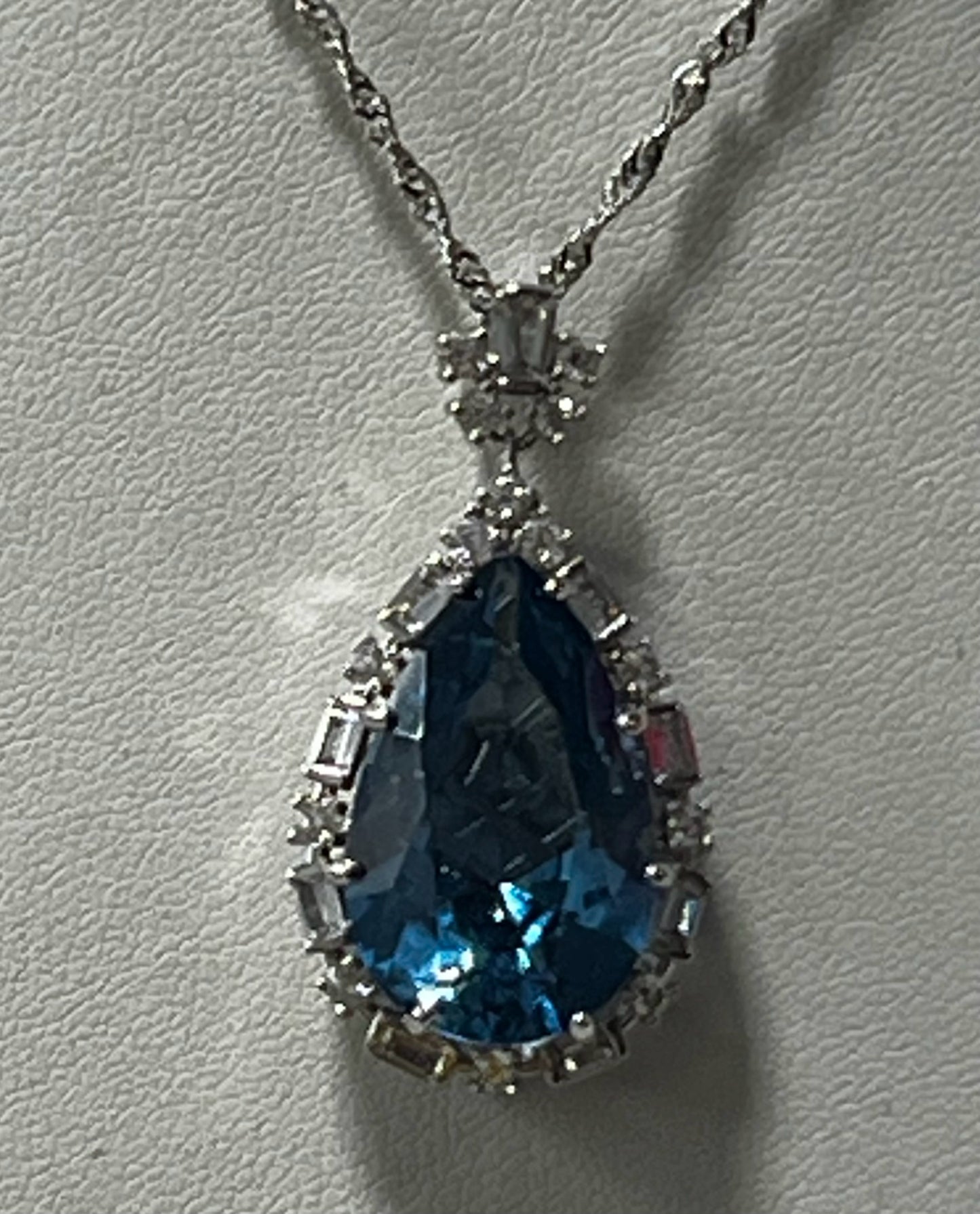 Charles Winston Sterling Silver CZ Necklace JTV New