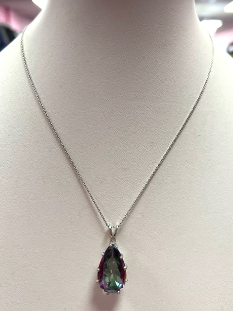 Sterling Silver Gemstone Pendant & Necklace New w/ Tags JTV