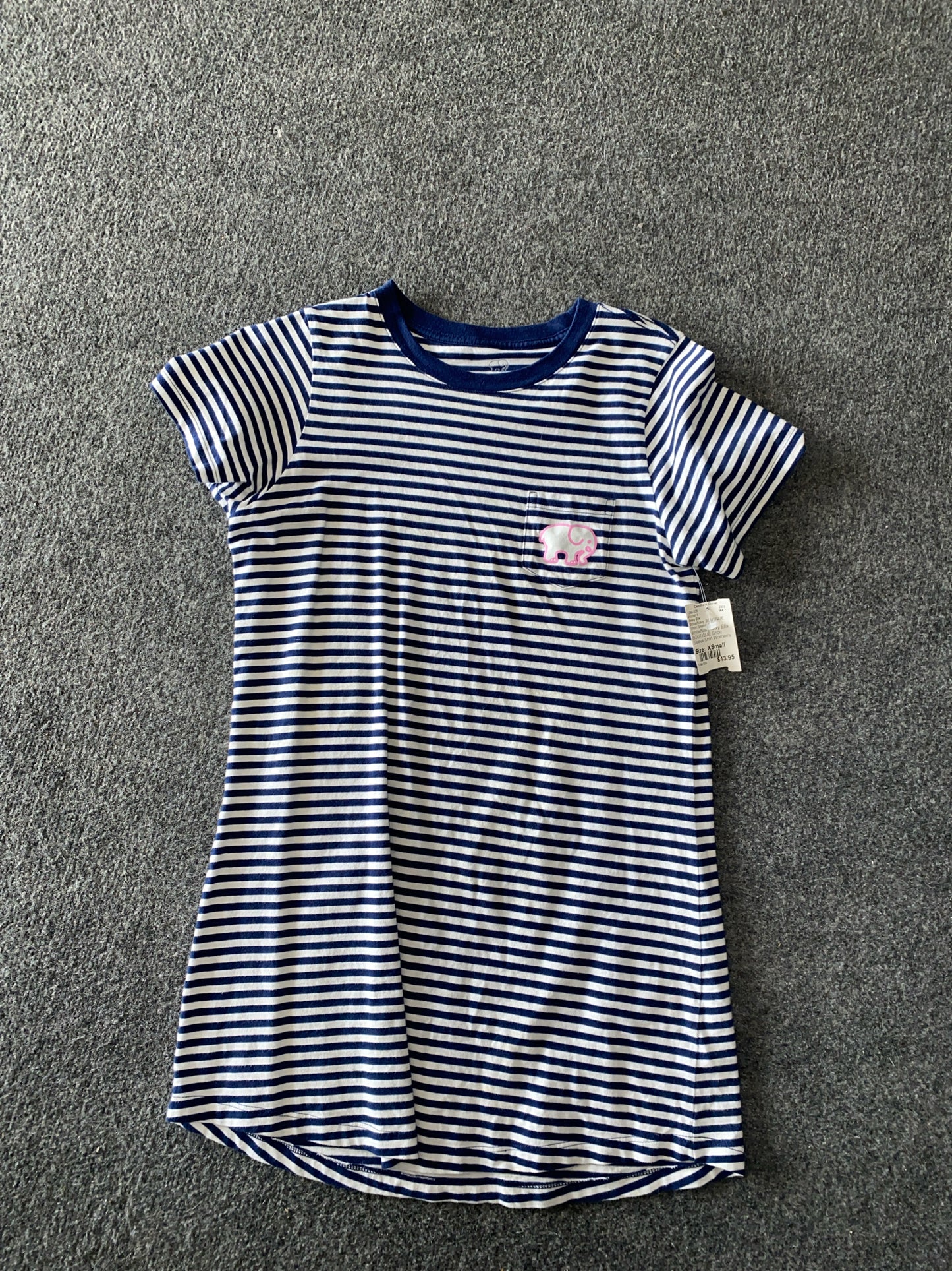 White/Navy Ivory Ella BOUTIQUE Short Sleeve Shirt Women's