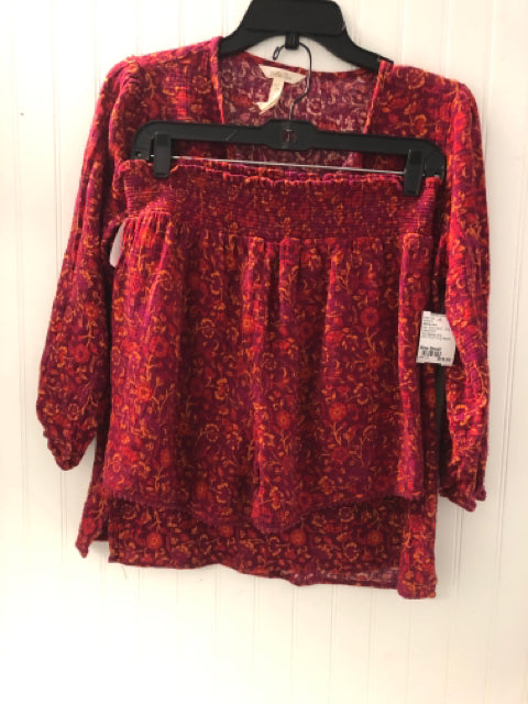 Red Matilda Jane BOUTIQUE Long Sleeve Shirt Women's