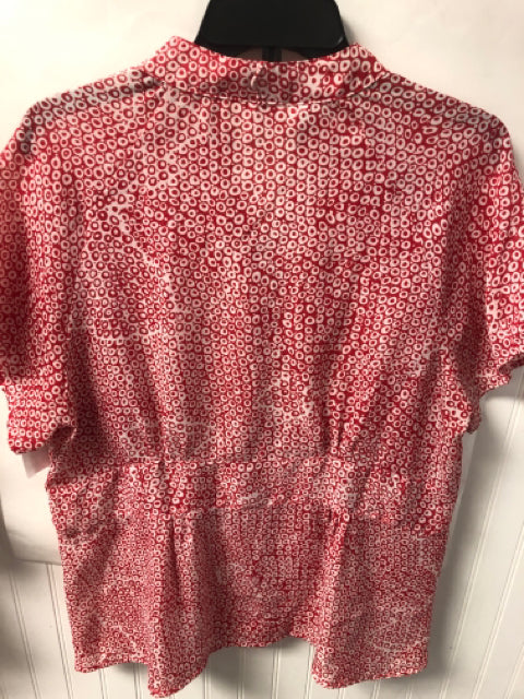 Red/White Naomi Short Sleeve Shirt Women's
