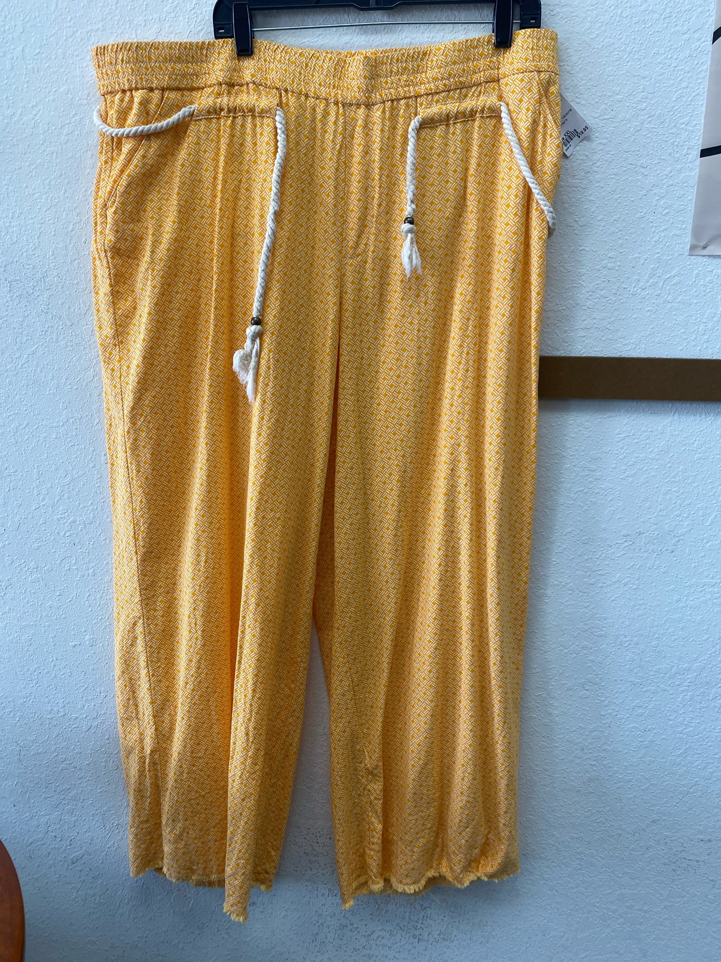 Orange Print Versona Pants Women's