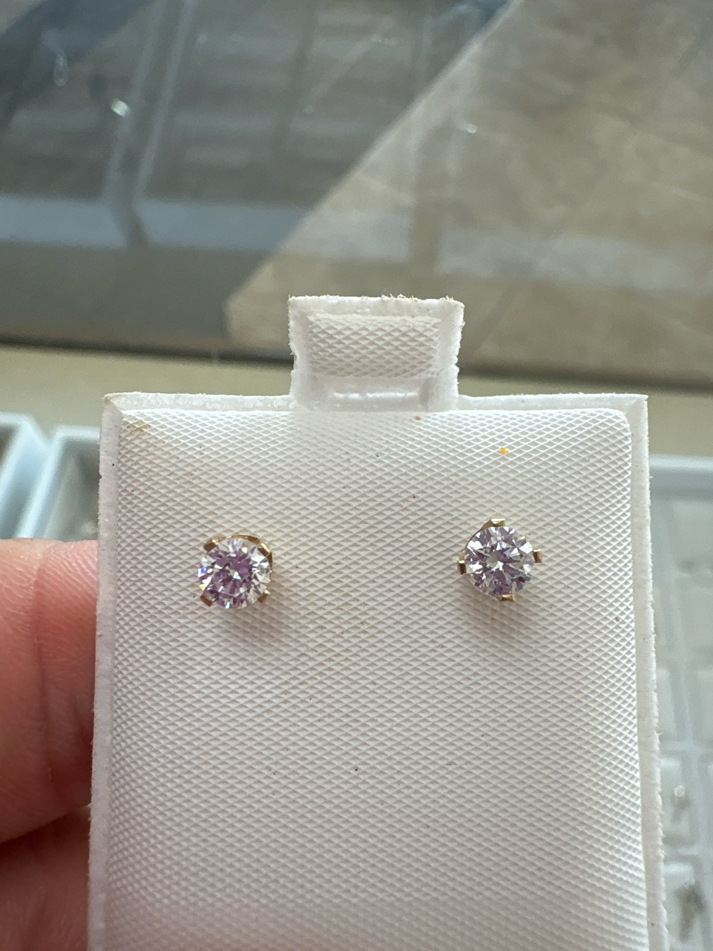 14ky CZ Solt Earrings