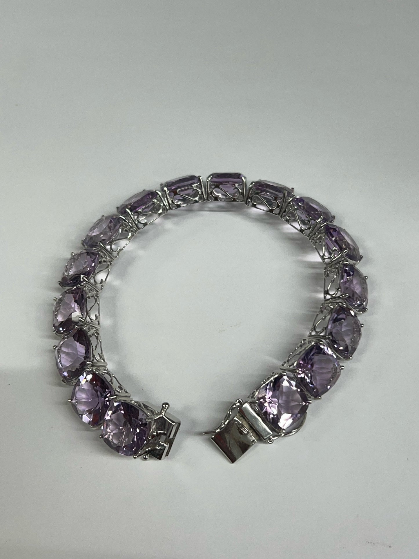 Sterling Silver Tennis Bracelet New JTV 8"