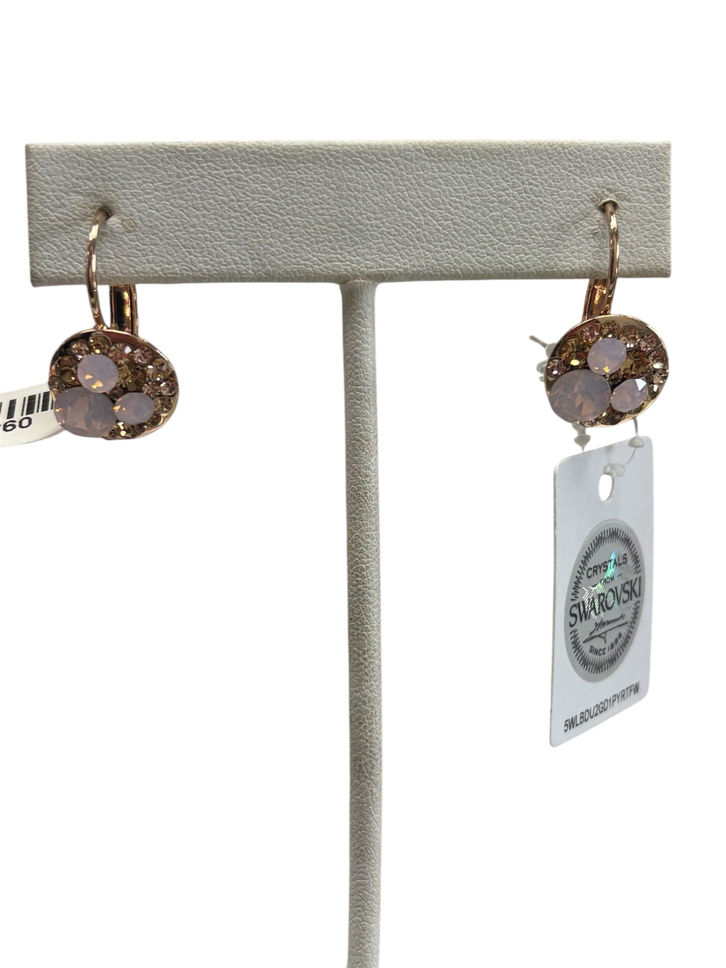 New Swarovski & Rose Earrings