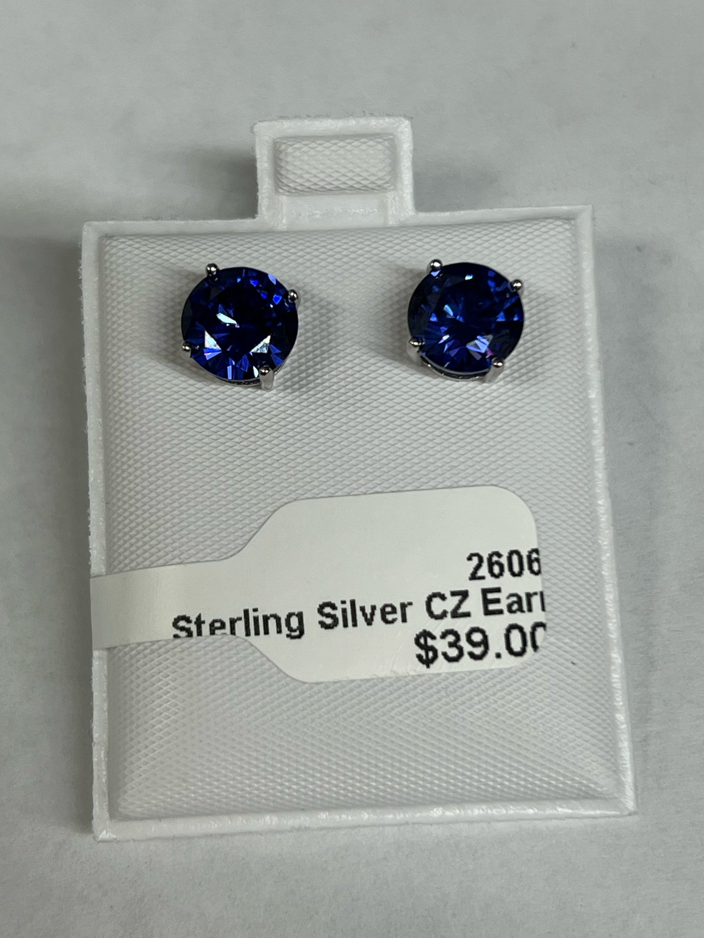 Sterling Silver CZ Earrings New JTV