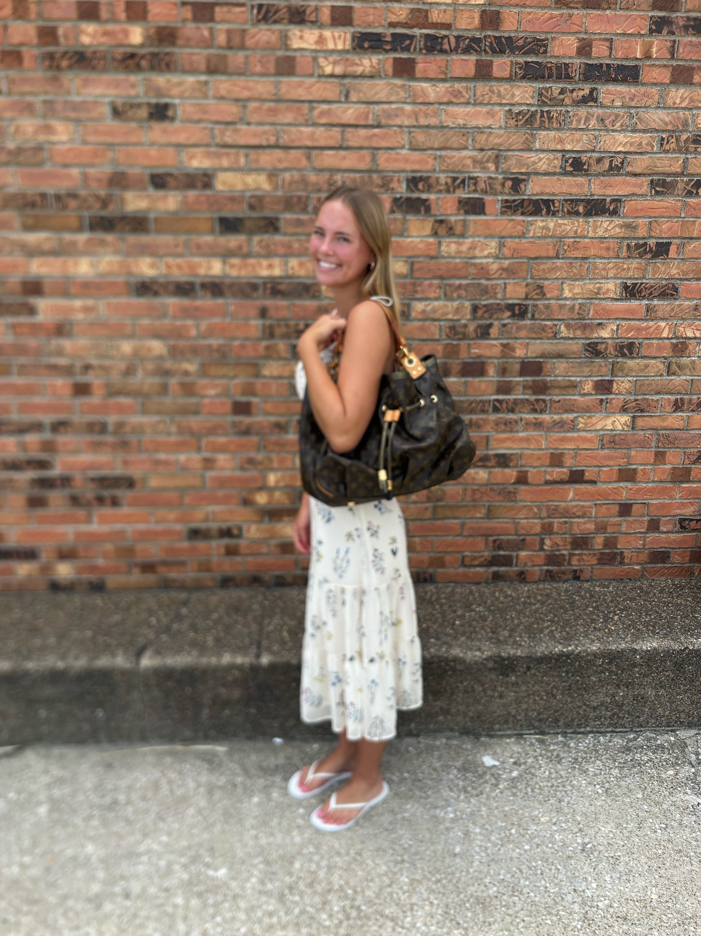 Designer Louis Vuitton Dark Brown Handbag