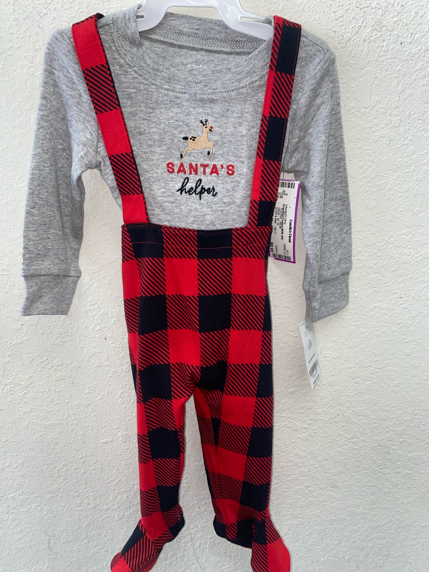 Gray/Red Carters NEW 2PC Infants(0-24m)