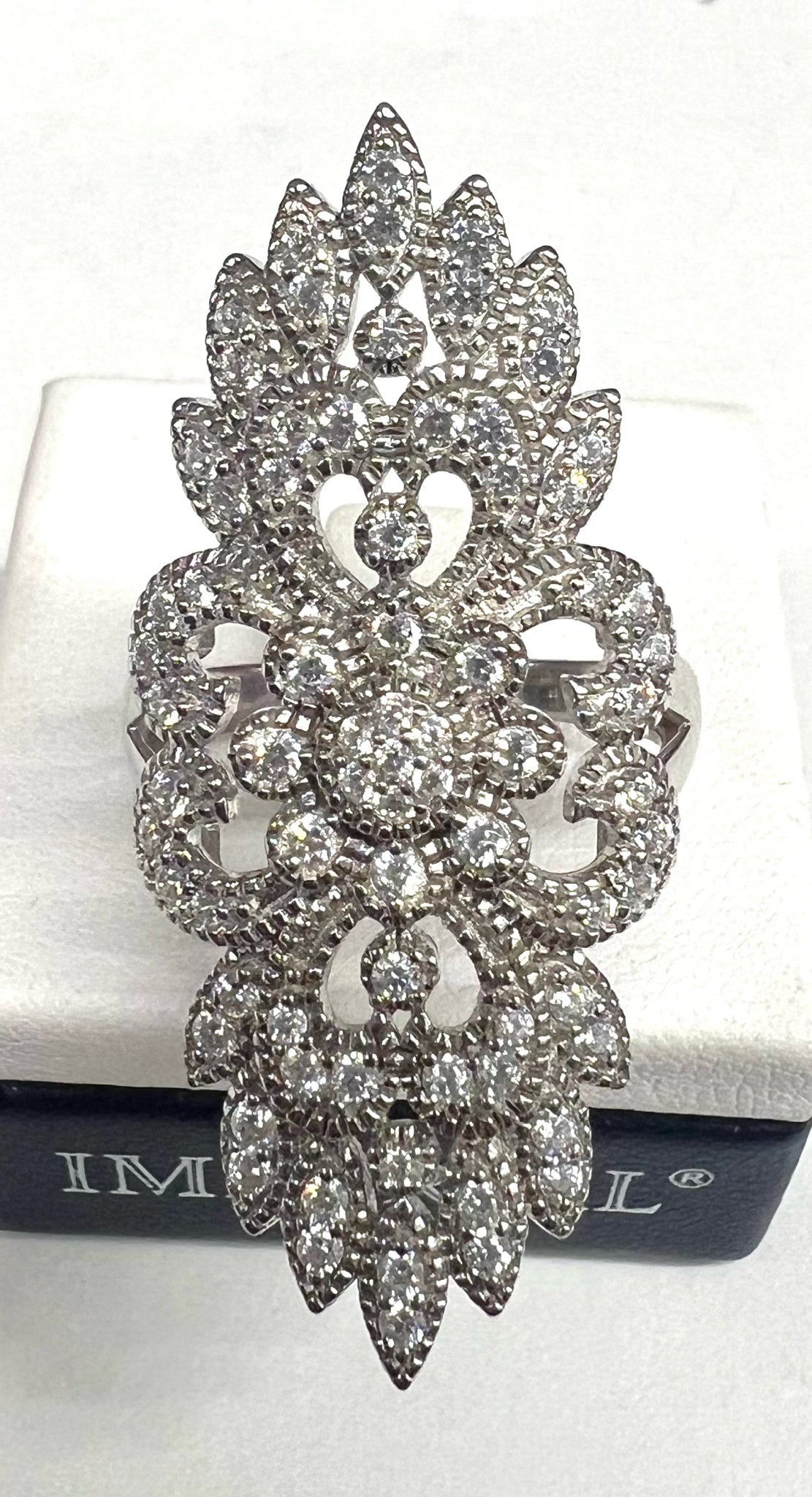 Sterling Silver CZ Ring Size 8 JTV