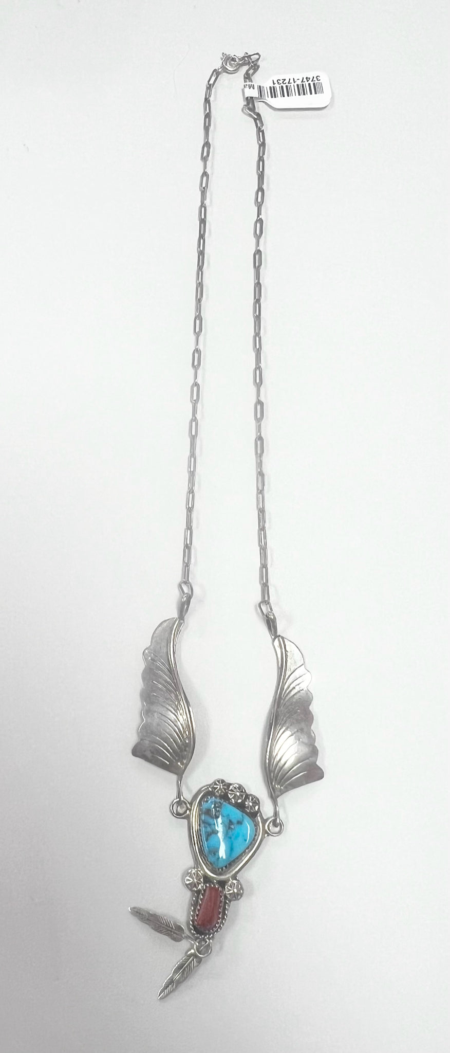 Marie Thompson turquoise necklace Sterling Silver