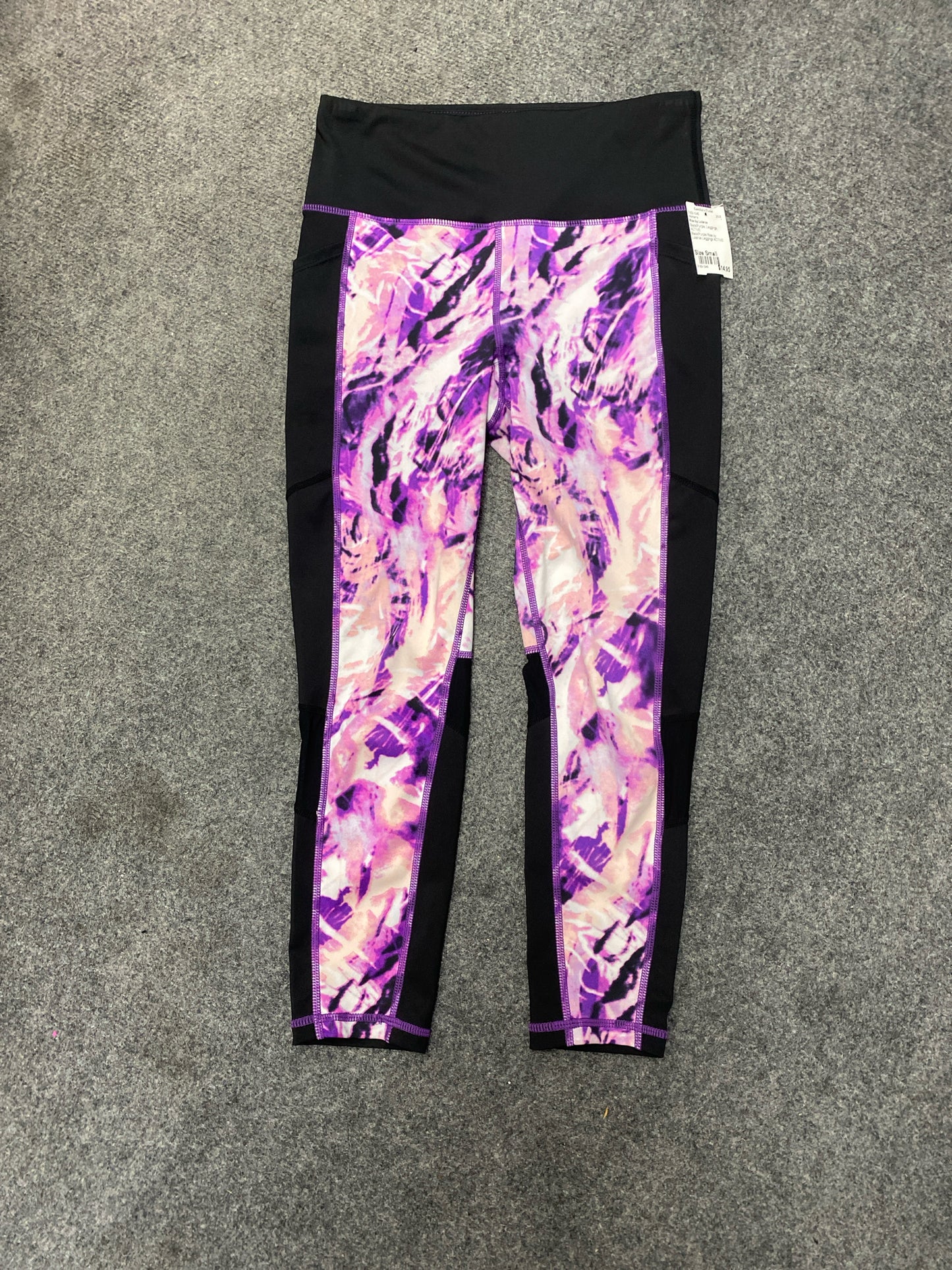 Black/Purple Rise by Lularoe Leggings ACTIVE Women's