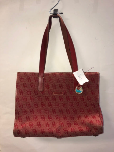 Designer Dooney & Bourke Red Print Handbag