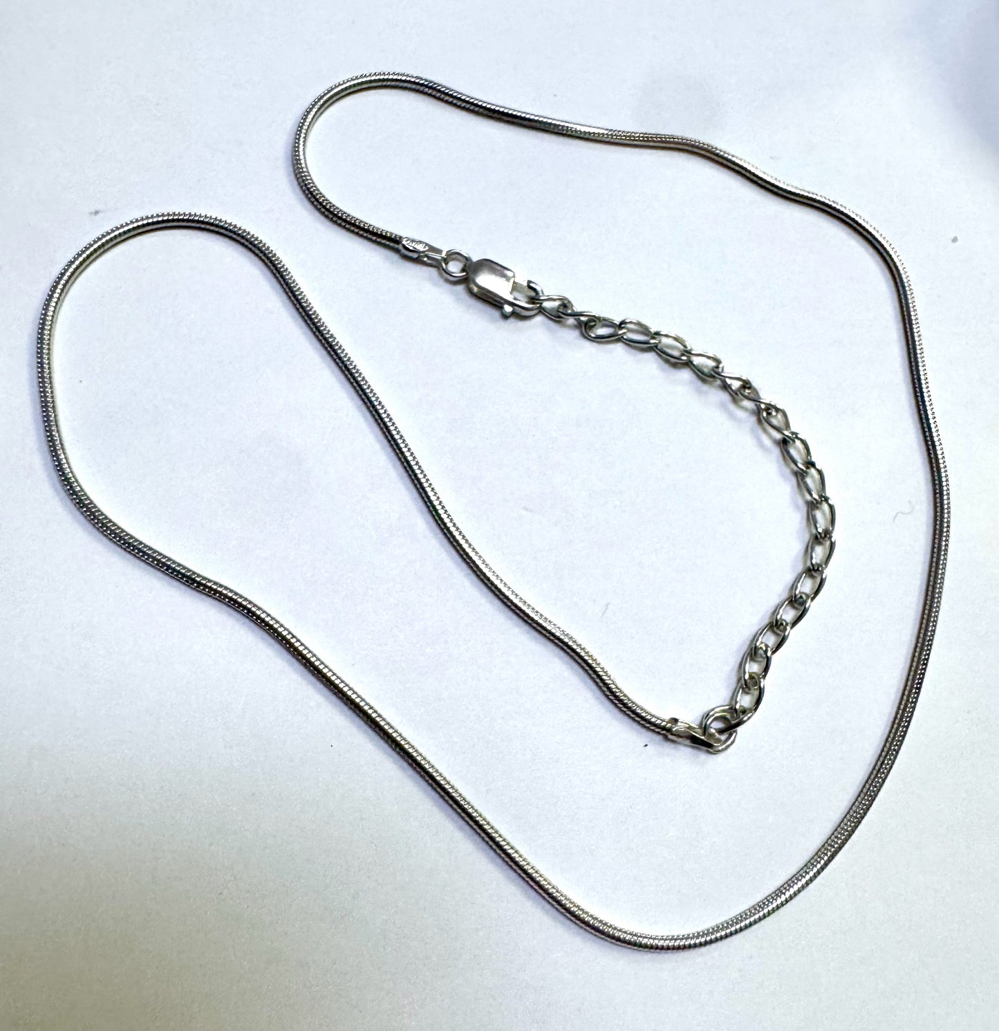 Sterling Silver Necklace 16" - 19"