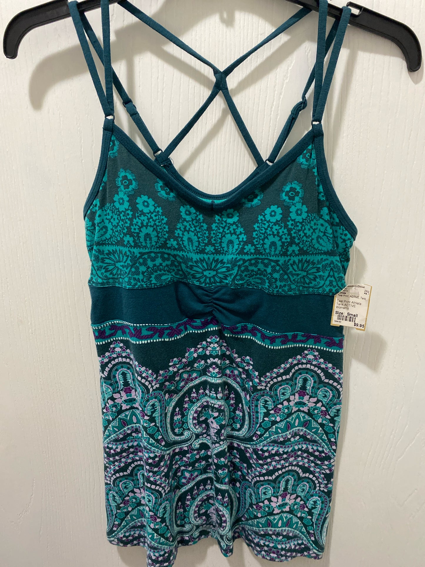 Teal Print Athleta ACTIVE Tank Women's