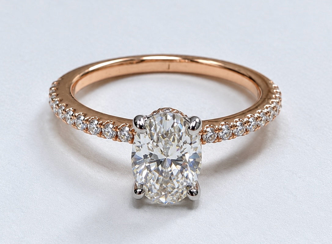 14kr .84 Natural Diamond VS2 G Color GIA 12690659 Oval Diamond