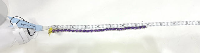 Chuck Clemency STS Sterling Silver Purple Amethyst Tennis Bracelet 7.5"