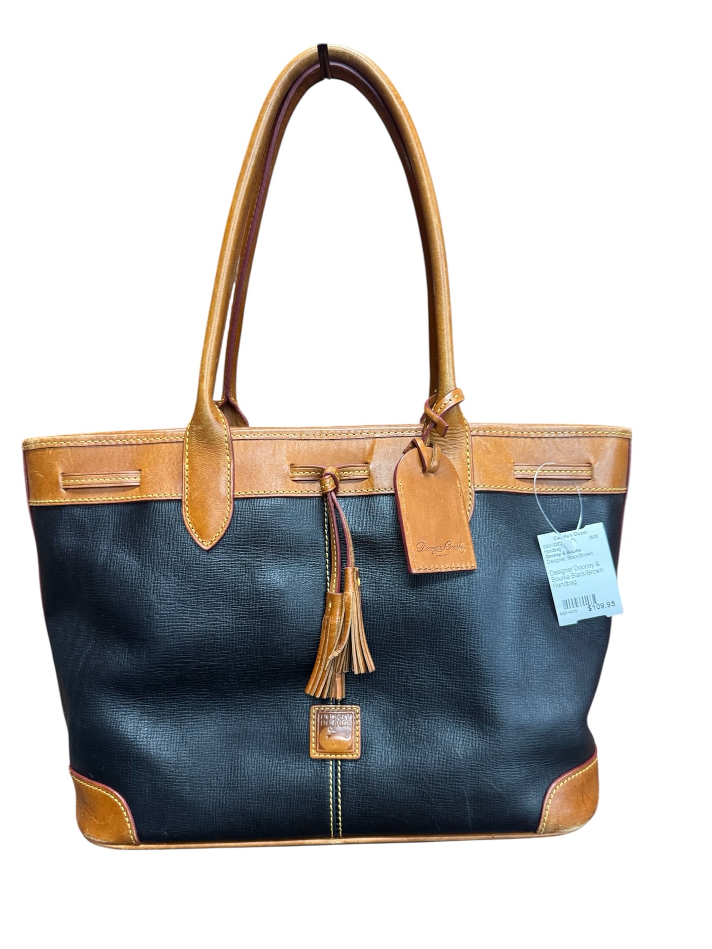 Designer Dooney & Bourke Black/Brown Handbag