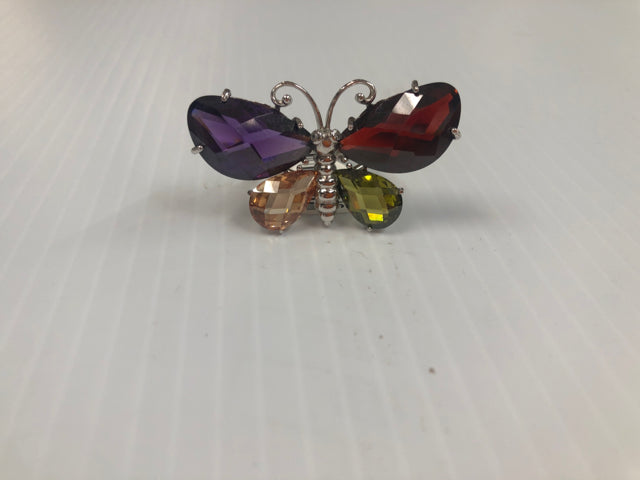 Sterling Silver Ring Size 9 Butterfly
