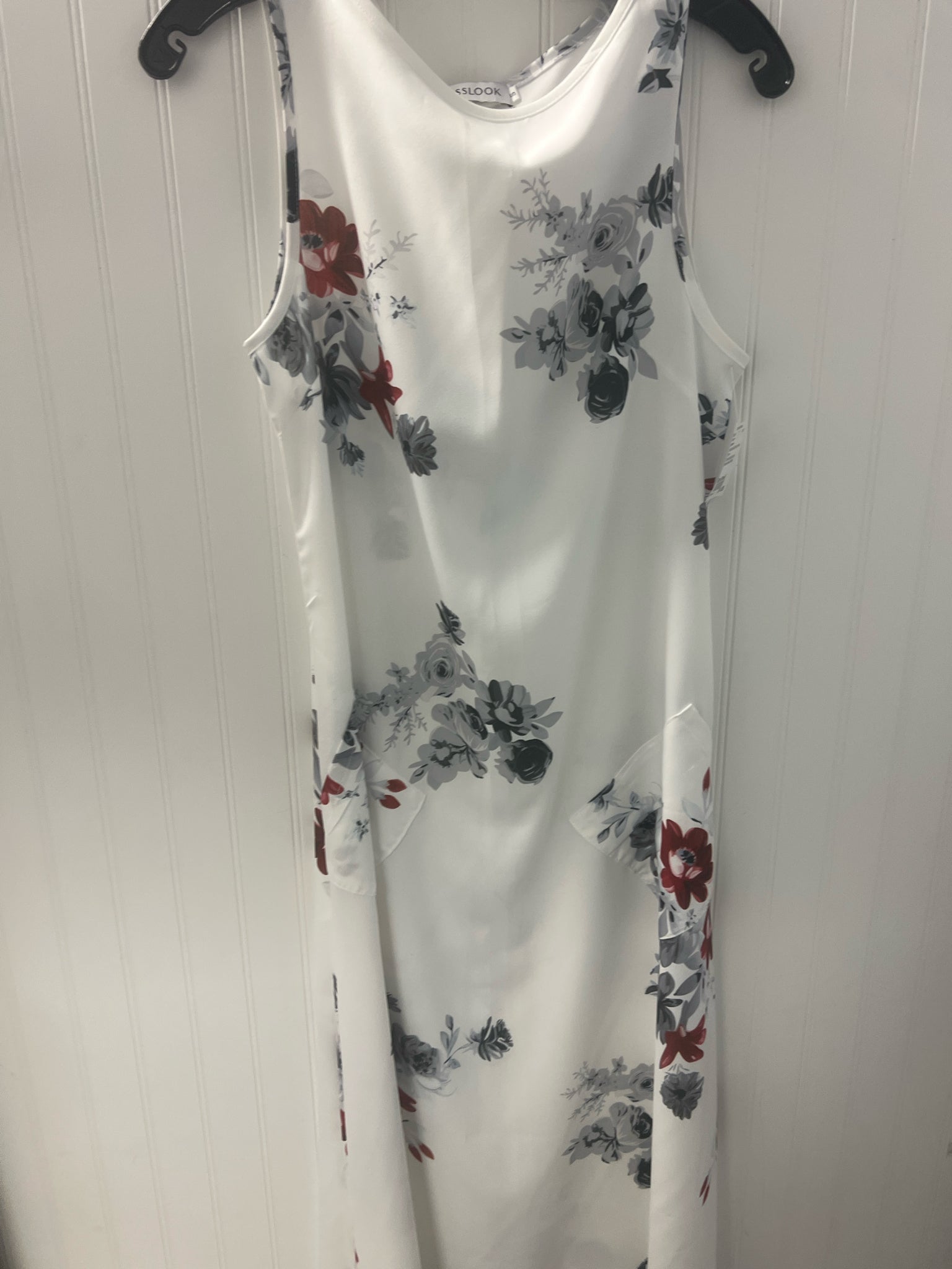 misslook maxi dress White/Gray/Burgundy Misslook Maxi Dress Women's