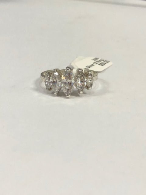 Sterling Silver CZ Ring Size 9