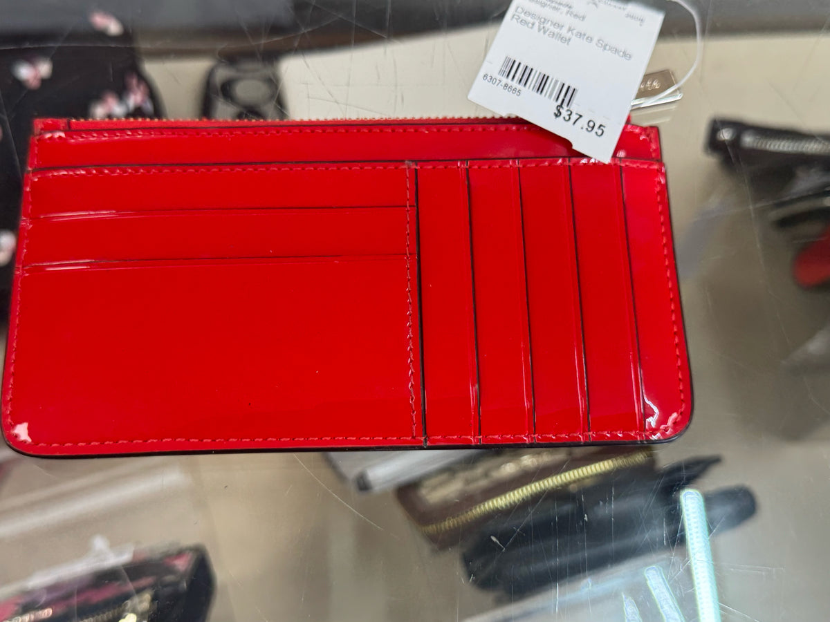 Designer Kate Spade Red Wallet