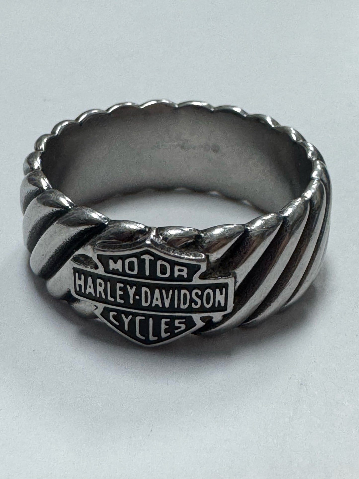 Harley Davidson Stainless Steel Ring Size 14