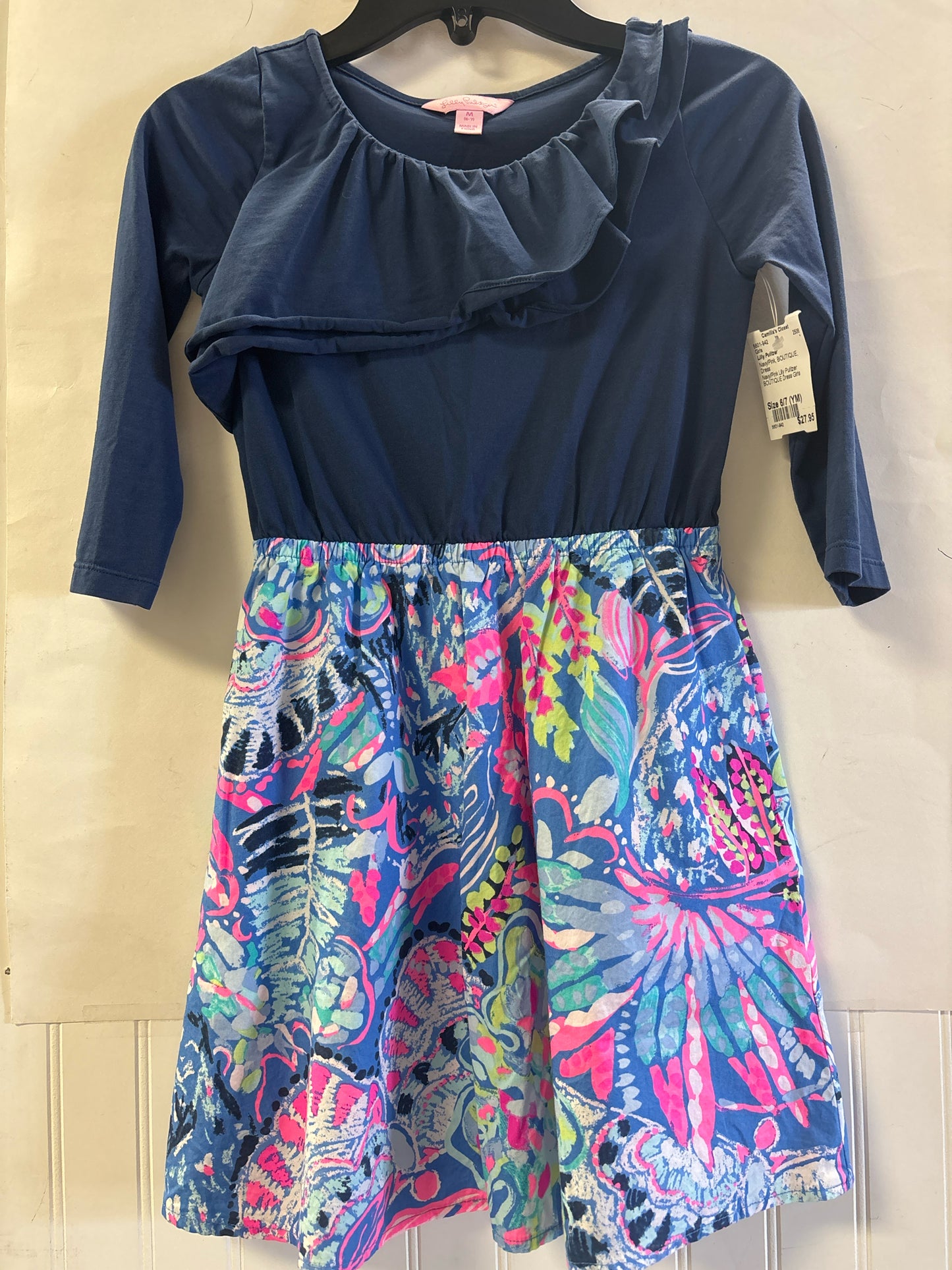 Navy/Pink Lilly Pulitzer BOUTIQUE Dress Girls