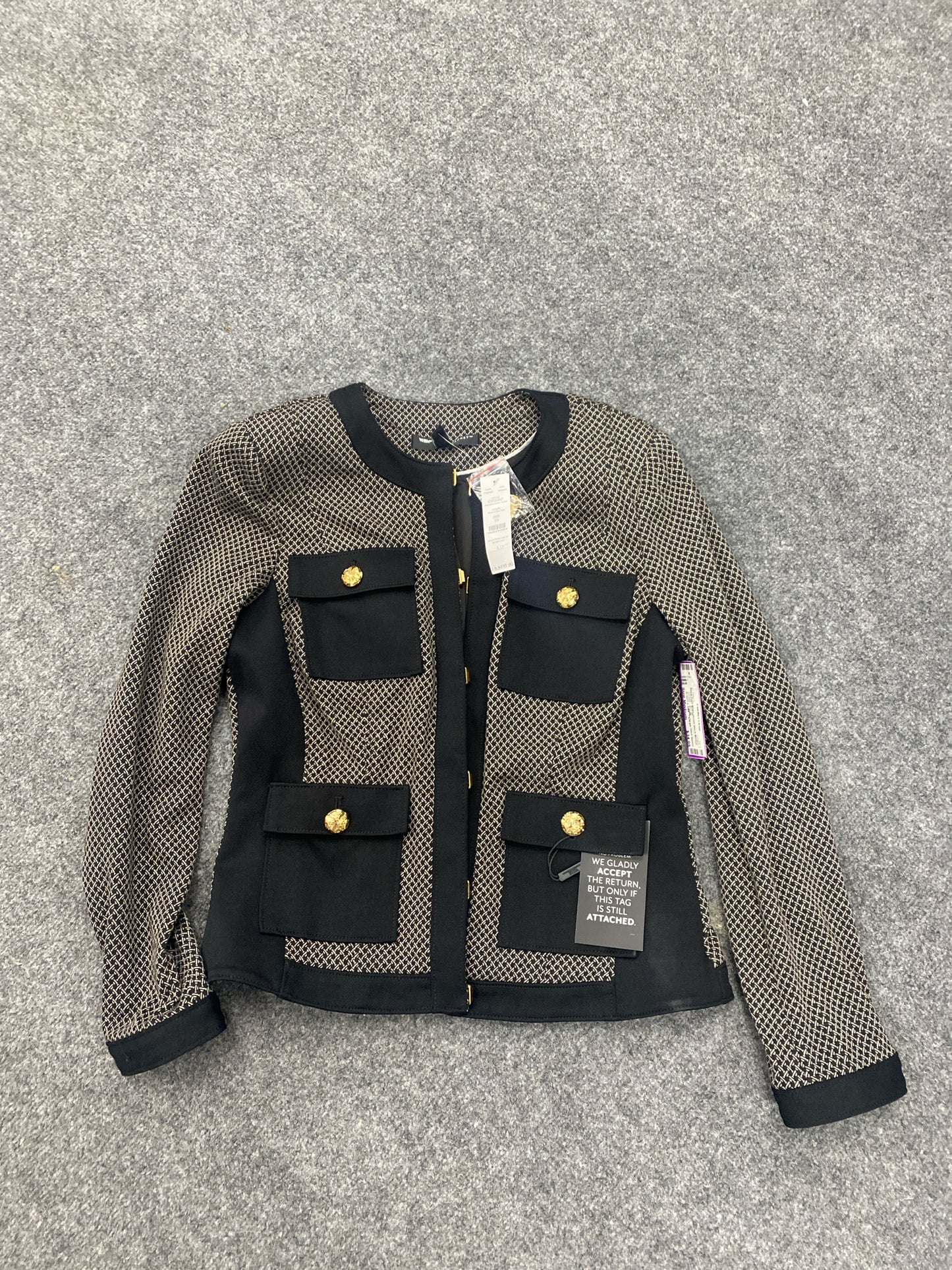 Black Print White House Black Market NEW Jacket Women's