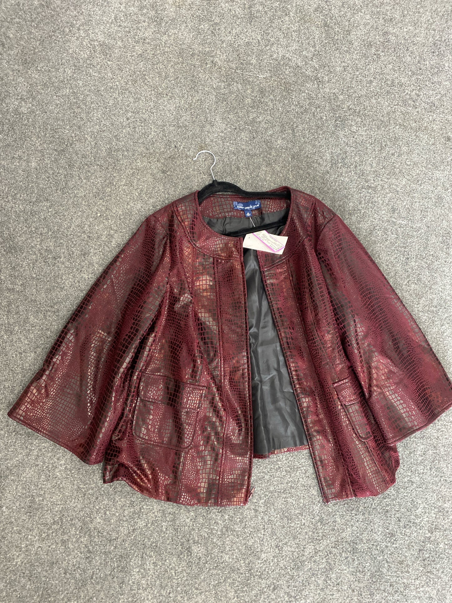 Maroon Susan Graver Jacket Women's