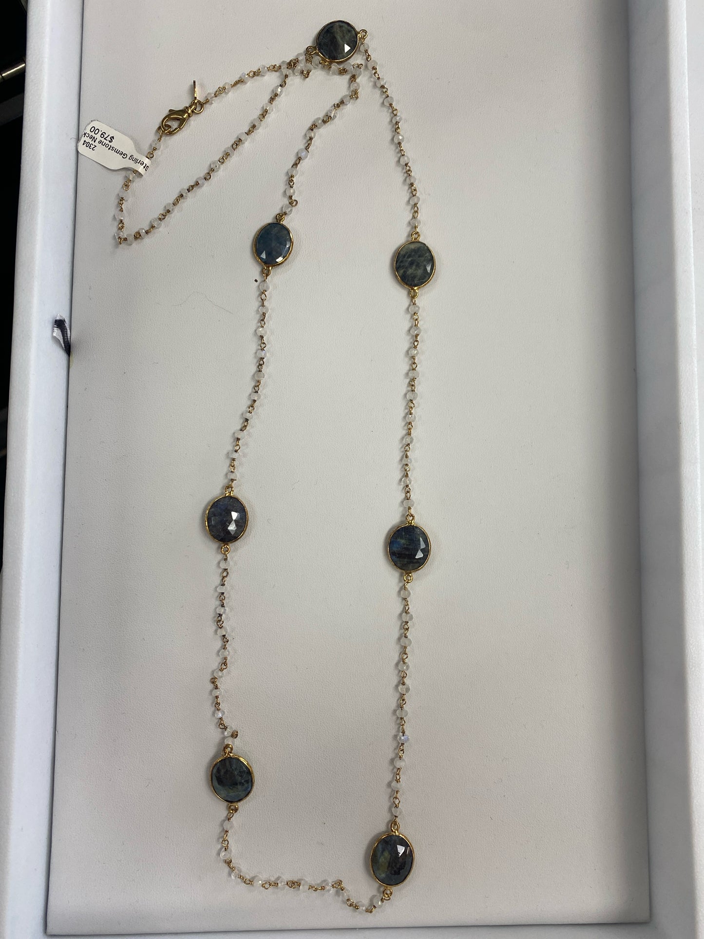 Sterling Gemstone Necklace