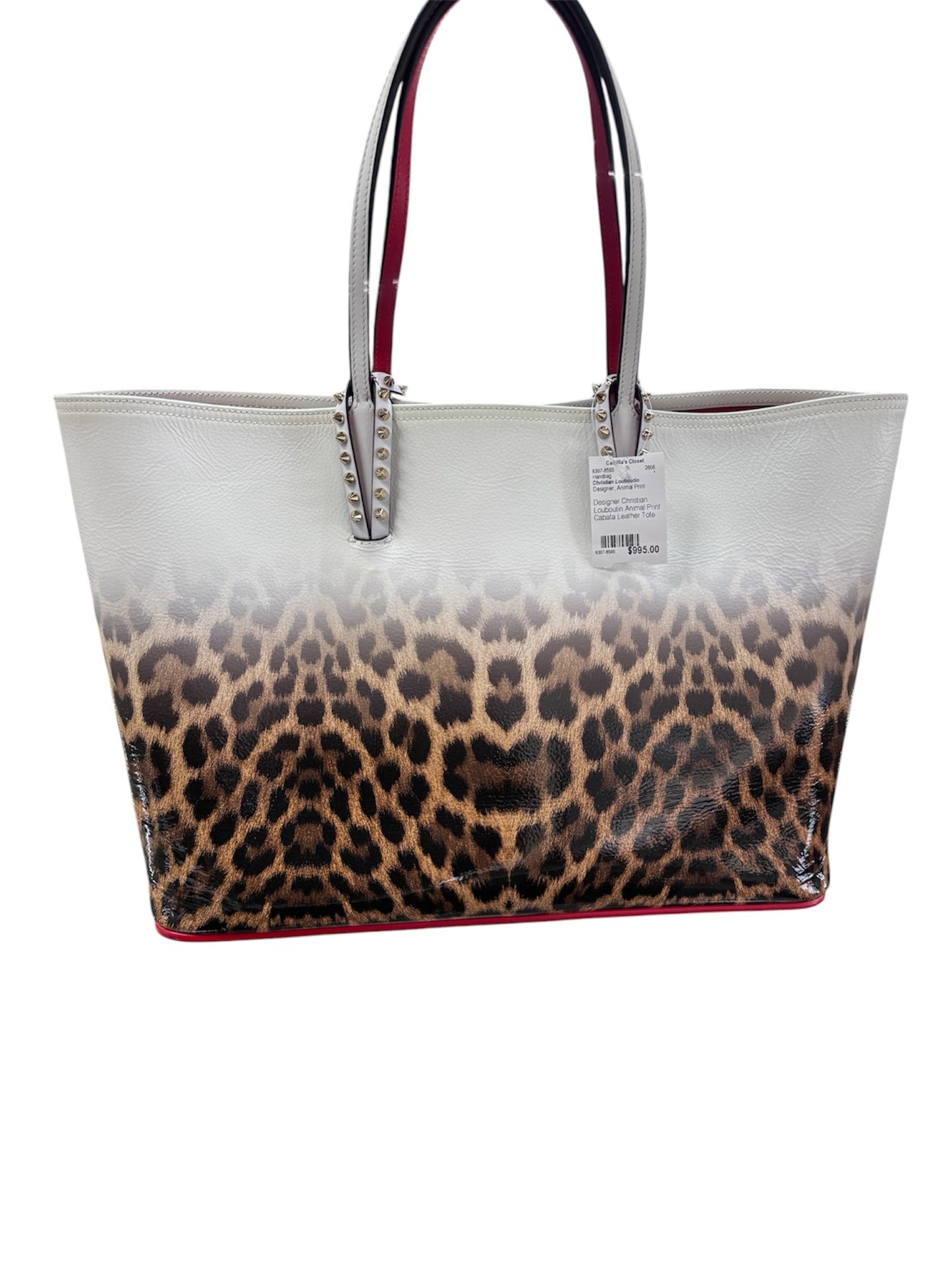 Designer Christian Louboutin Animal Print Handbag
