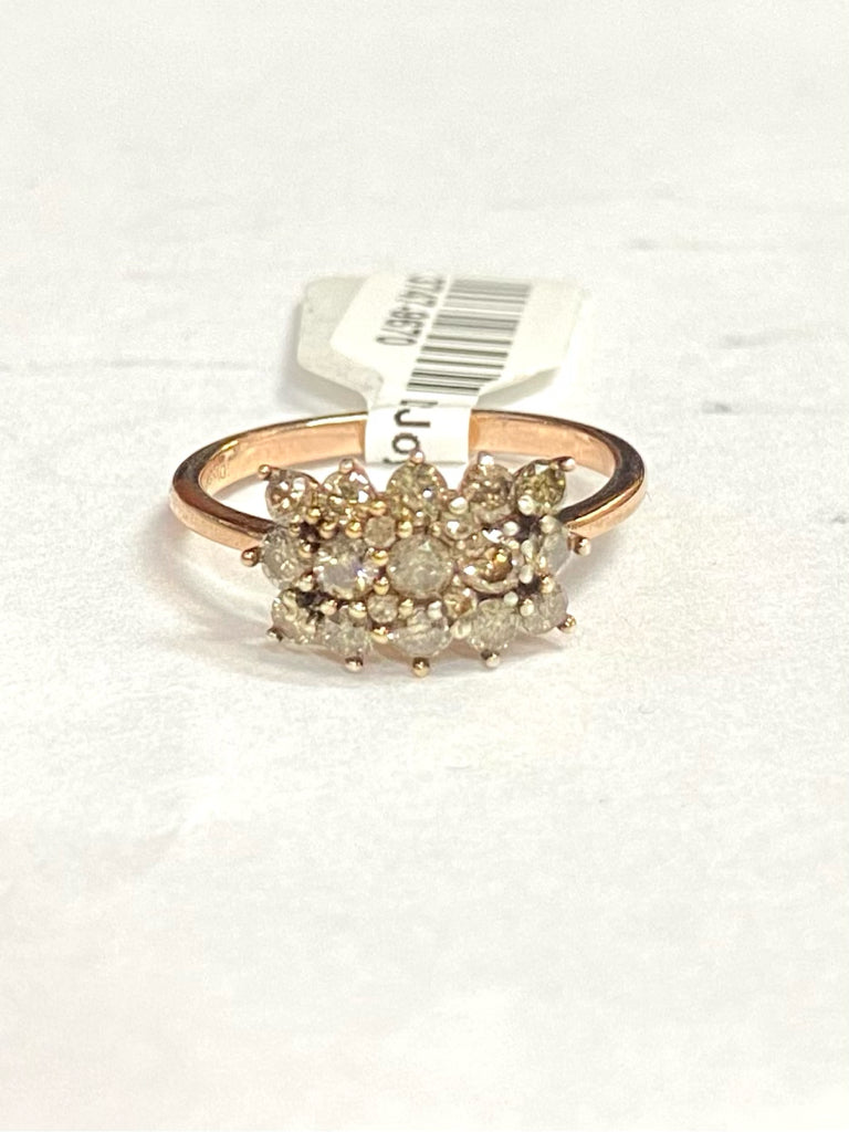D'Joy Rose Gold Over Sterling Silver Ring Size 9