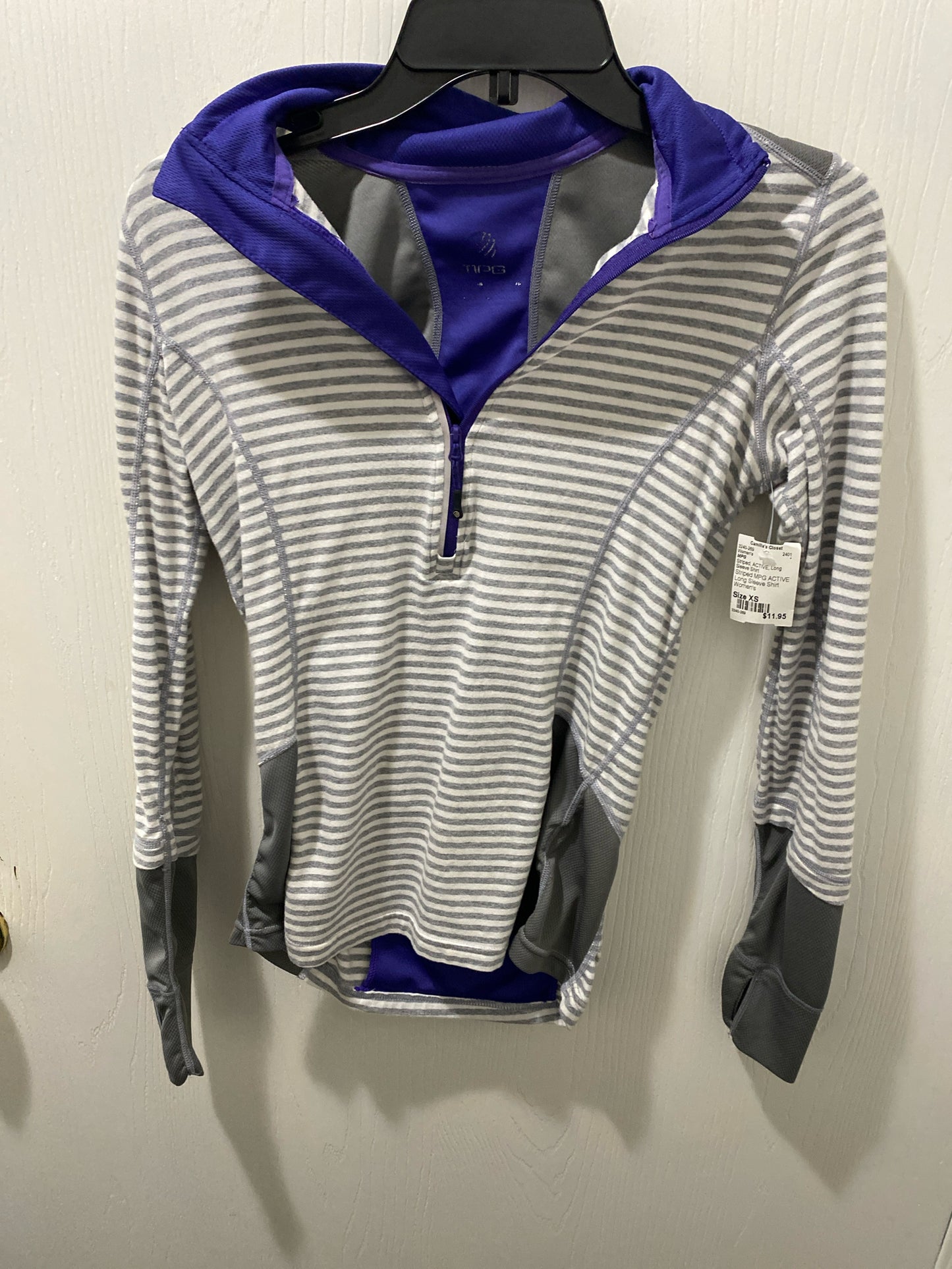 Striped MPG ACTIVE Long Sleeve Shirt Women's