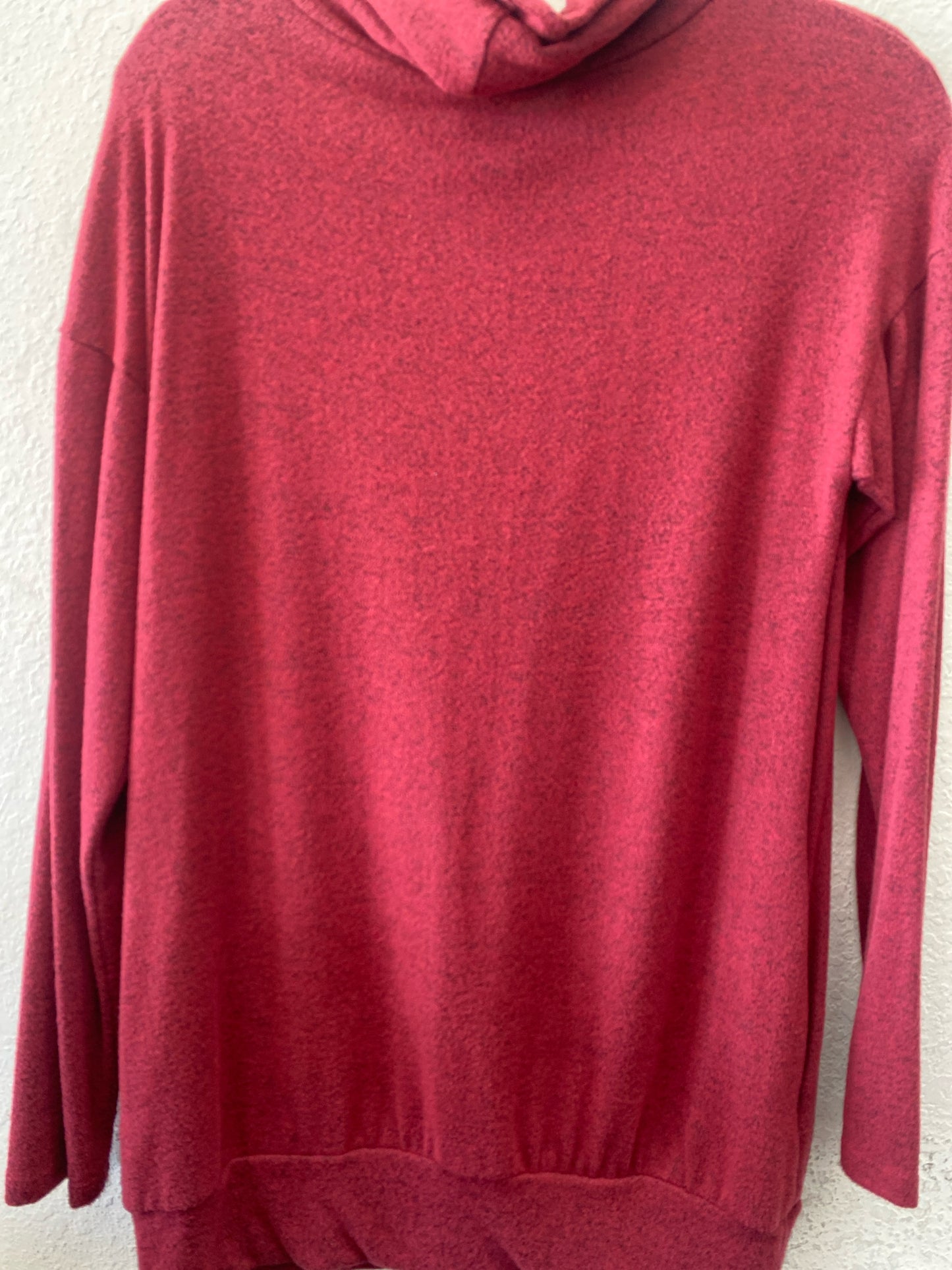 Maroon White Birch NEW Long Sleeve Shirt Women's