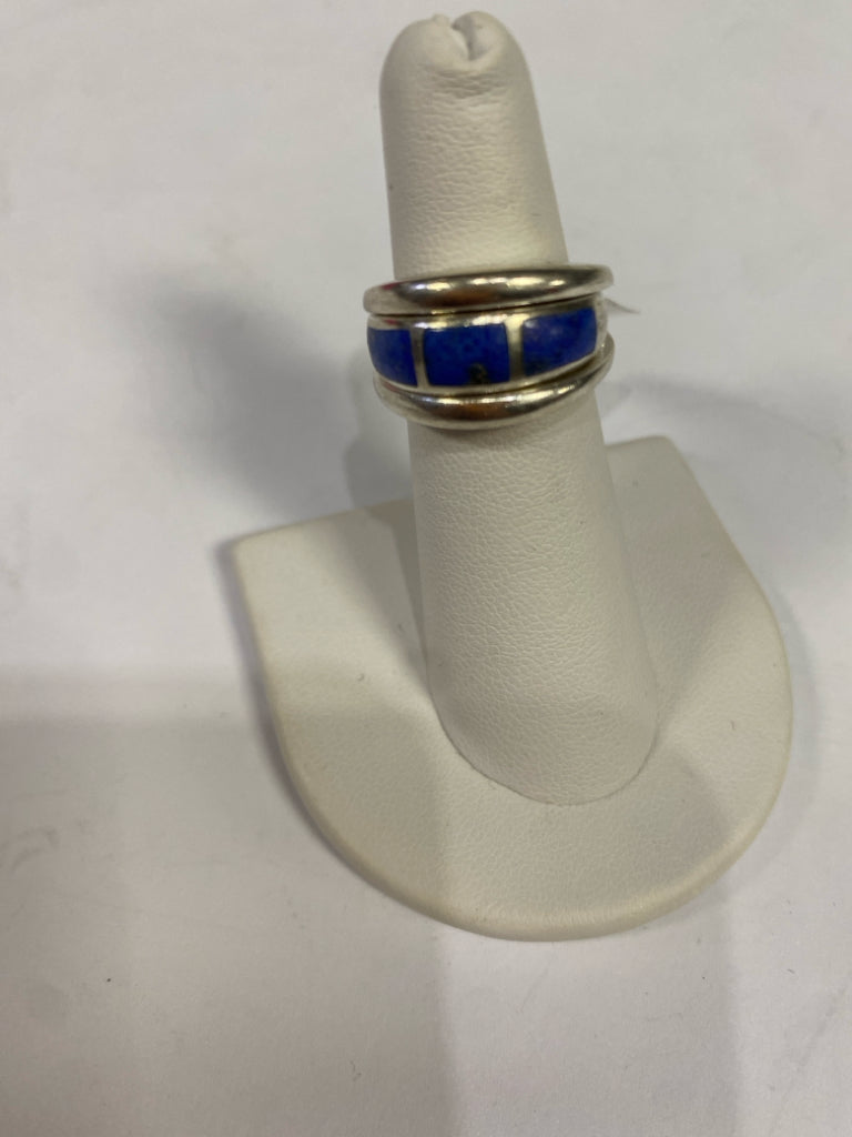 Sterling Silver Lapis Ring Size 5