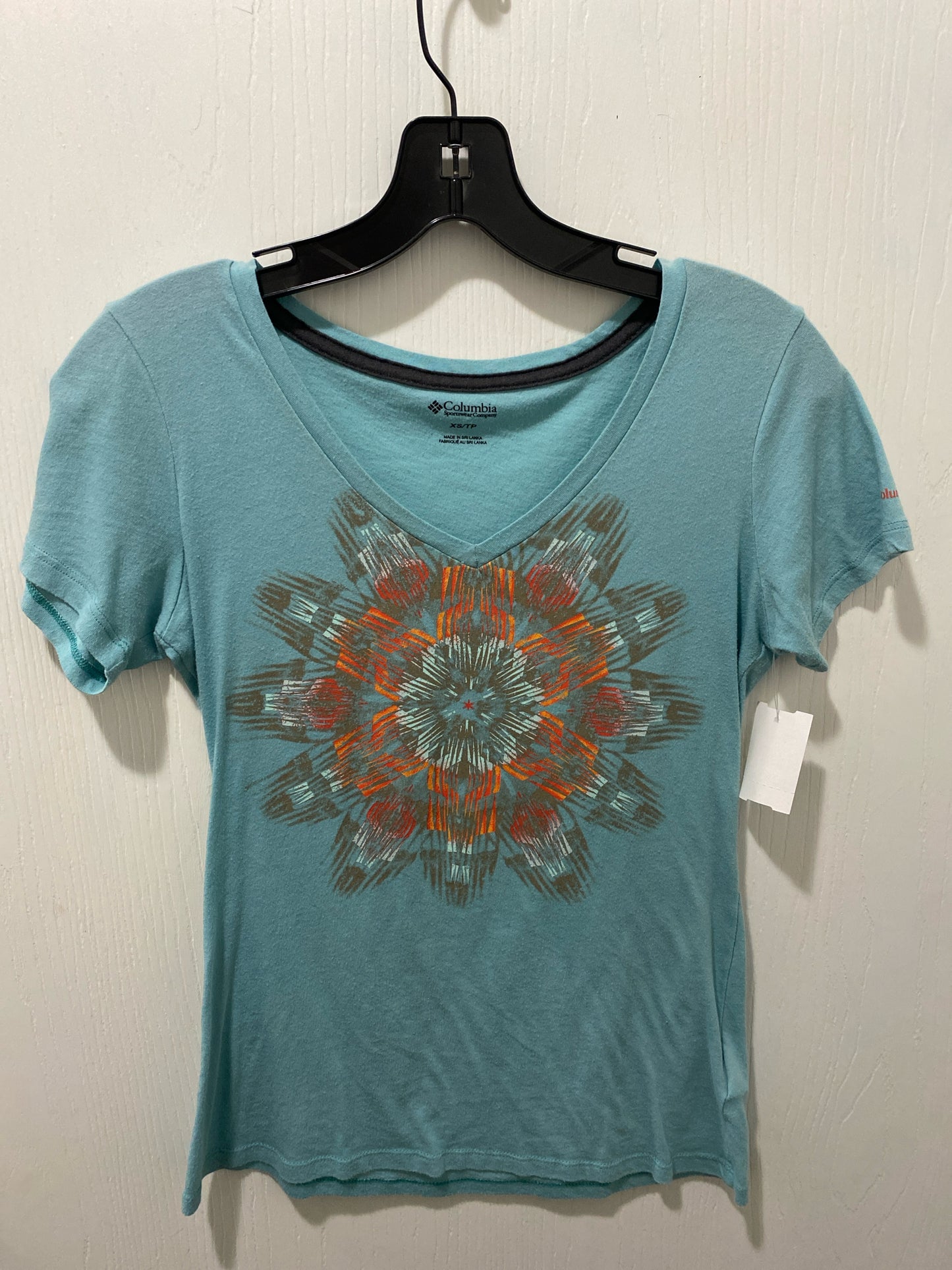 Blue Columbia ACTIVE Short Sleeve Shirt Women's