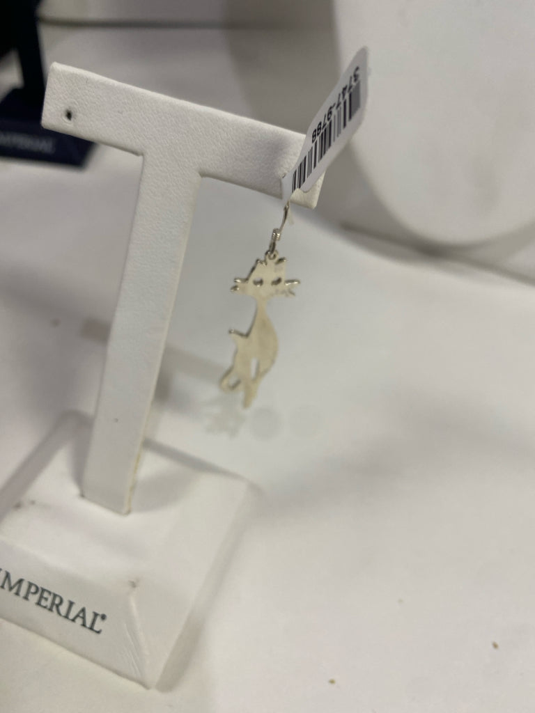 Sterling Silver Earrings Cats