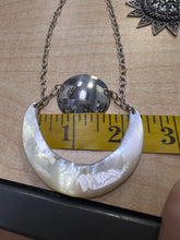 Load image into Gallery viewer, RLM Robert Lee Morris Sterling Silver Mother of Pearl Moon Pendant &amp; 22&quot; Chain