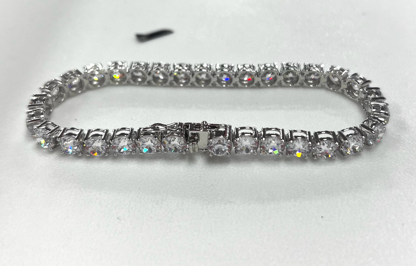 Sterling Silver CZ Tennis Bracelet 8" JTV New
