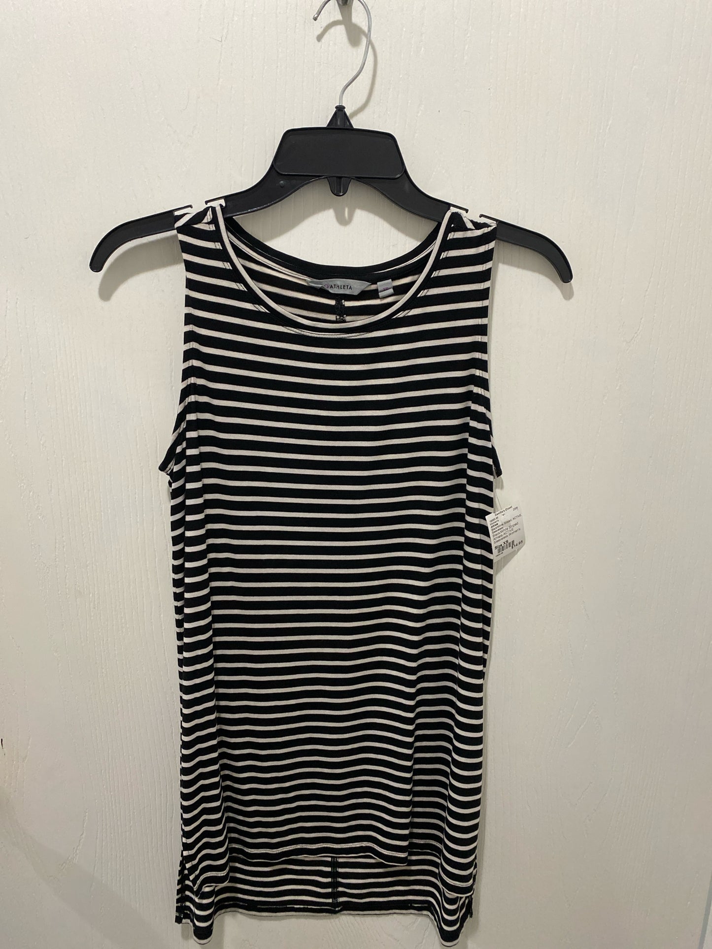 Black/White Striped Athleta ACTIVE Sleeveless Women's