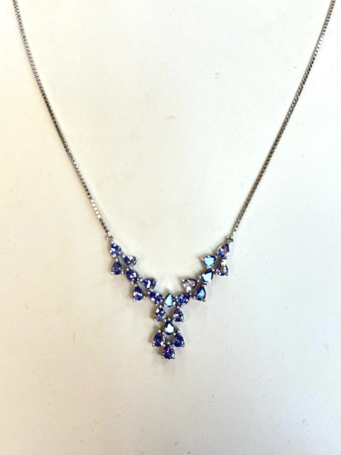 Sterling Silver Tanzanite Necklace JTV New