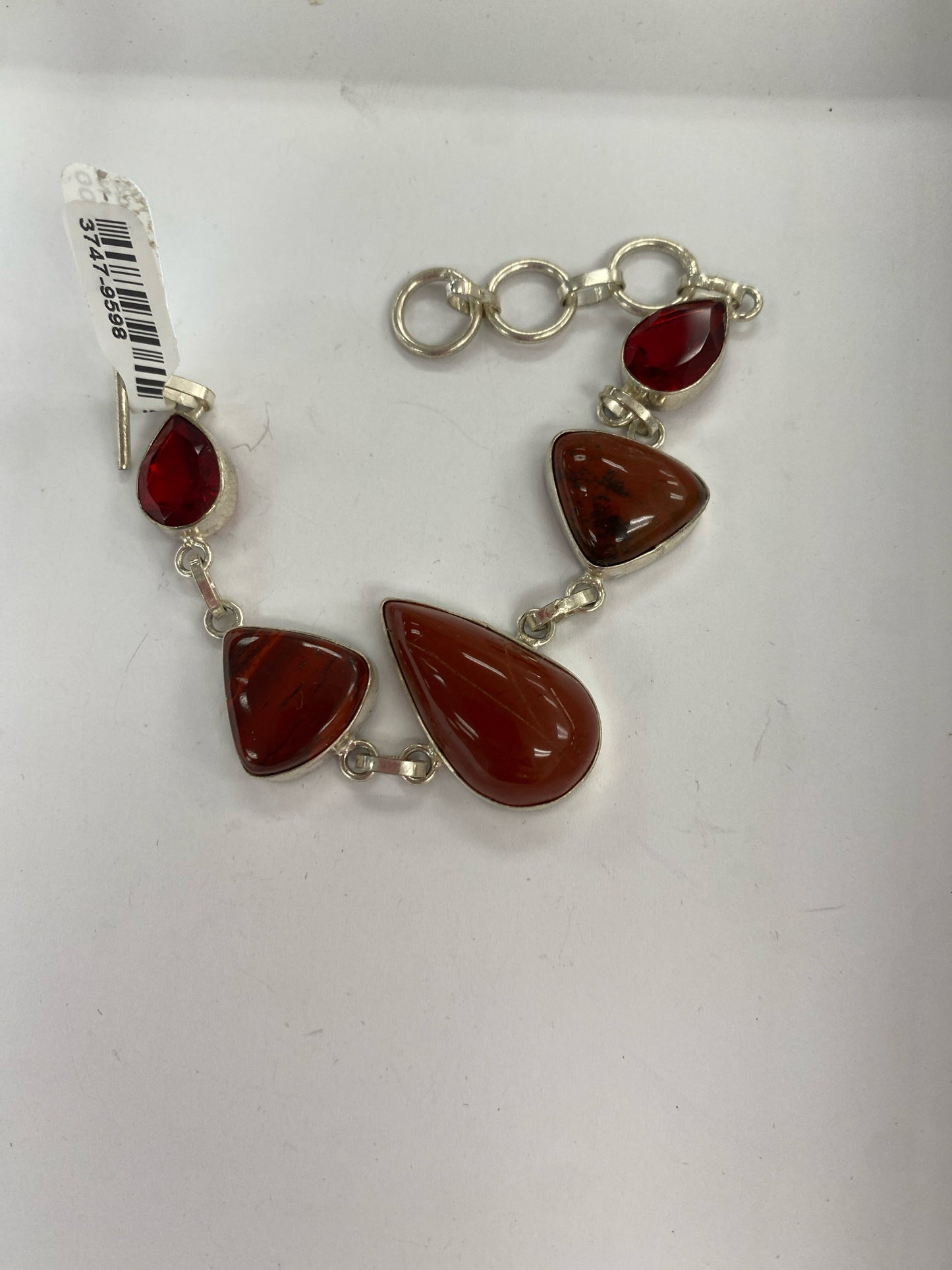 Sterling Silver Carnelian Bracelet