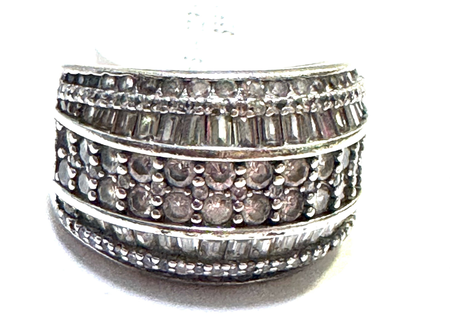 Sterling Silver CZ Ring Size 9