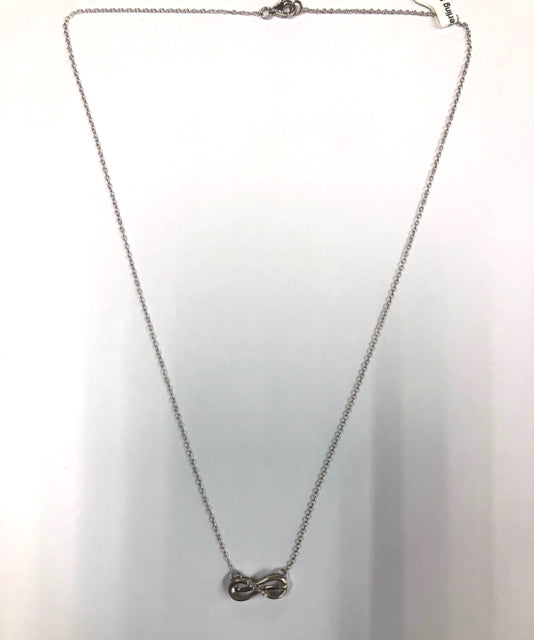 Sterling Silver 18" Infinity Necklace CZ
