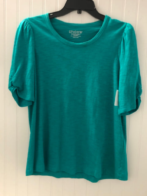 Green Chico's Short Sleeve Shirt Women's