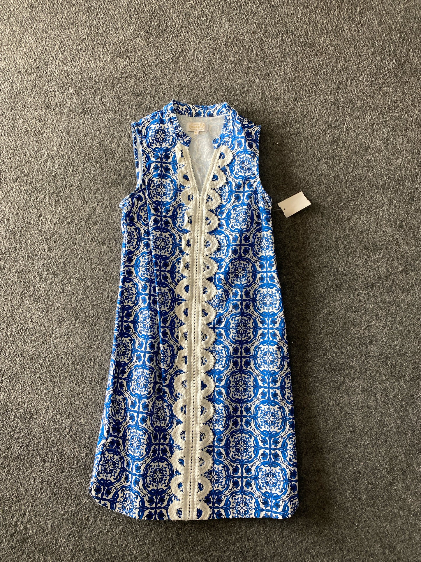 White/Blue Mudpie Dress Women's
