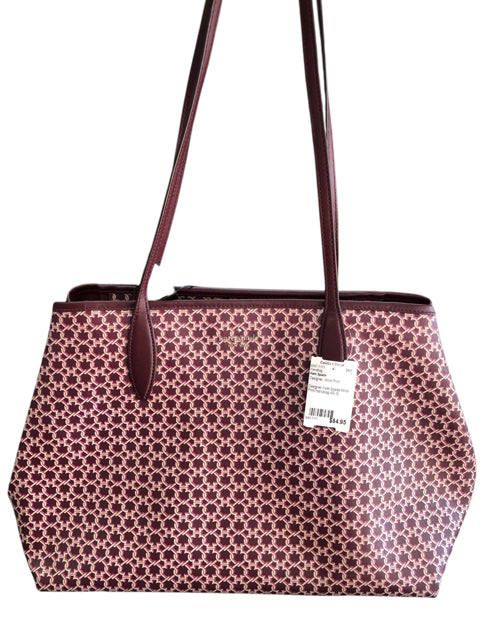 Designer Kate Spade Wine Print Handbag