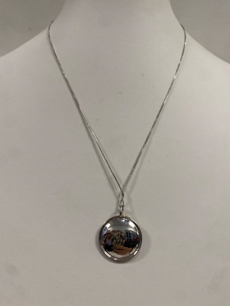 Sterling Silver Necklace 20"-21" Eye
